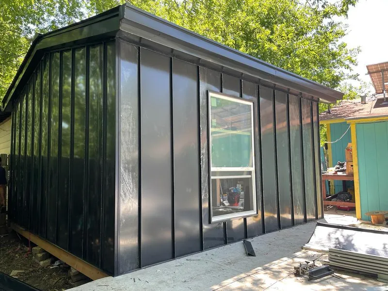 Black standing seam metal wall panels for Metal Roof Installation in Pickerington